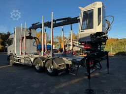 Scania R730 V8 6X4, Retarder,Timber-truck + Kesla 4x2-...