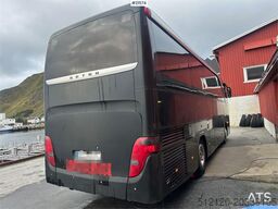 Setra S411 tour bus w/ 29+2+1 seats and winter tires. Lo