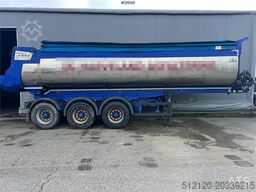 Langendorf 3 axle asphalt semi w/ Hydraulic canopy