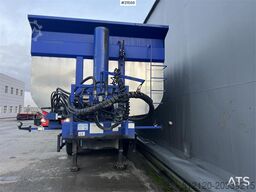 Langendorf 3 axle asphalt semi w/ Hydraulic canopy