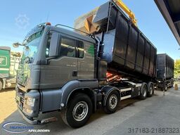 MAN TGS 35.510 + Kippende aanhangwagen, Afneembare ...