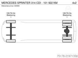MERCEDES SPRINTER 314 CDI - 101 922 KM
