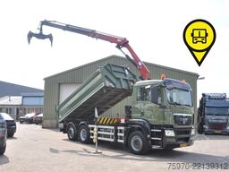 MAN TGS 26.320 6X2*4 EEV KIPPER + HMF 13Tm CRANE