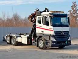 MERCEDES-BENZ ACTROS 2542 * ABROLLKIPPER * LOGLIFT 105 Z * TOP