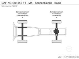 DAF XG 480 4X2 FT - MX - Sonnenblende - Basic