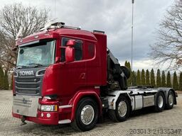 SCANIA R580 LB 8x2*6 HNB SZM mit Kran HIAB XS 422