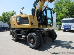 caterpillar M 318 F Schnellwechsler, Reifen neu , 3xSchaufel
