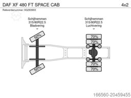 DAF XF 480 FT SPACE CAB