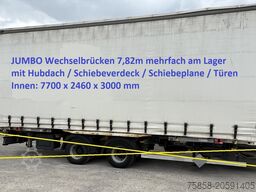 Krone Jumbo 7,82m 3m hoch Hubdach + Edscha