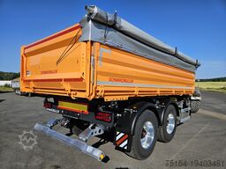 Schwarzmüller Tandem-Kippanhänger bündig, Plane