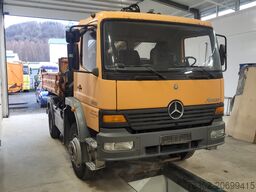 Mercedes-Benz 1318 AK Kipper Kran 4X4 deutsches Fahrze