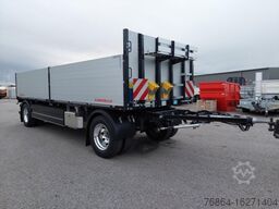 SCHWARZMüLLER 2-ACHS JUMBO-BAUSTOFF-PLATEAUANHäNGER, BPW-ACHSEN, ALUFELGEN,