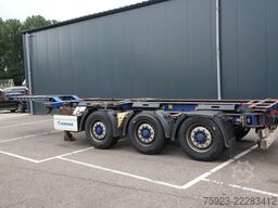 Krone 3 axle container chassis extendable trailer