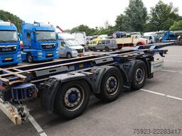 Krone 3 axle container chassis extendable trailer