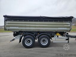 Schwarzmüller Tandem-Kippanhänger bündig, Plane