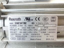 Rexroth MNR 3 842 547 992 Motor 3842548306 + Aufsteckgetriebe FD 558 B15392191