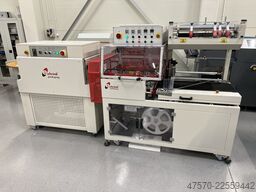 E Shrink Packaging LB-728 + LB-201 Angle Sealer with Shrink Tunnel