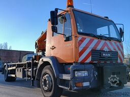 MAN LE280 containersysteem + kraan id 48