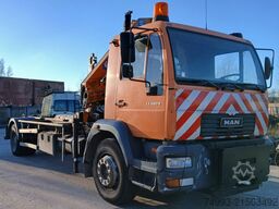 MAN LE280 containersysteem + kraan id 48