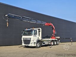 DAF CF 530 8x4 / RETARDER / FASSI F545 CRANE / KRAN...