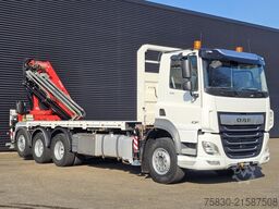 DAF CF 530 8x4 / RETARDER / FASSI F545 CRANE / KRAN...