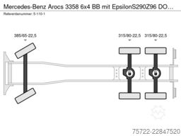Mercedes-Benz Arocs 3358 6x4 BB mit EpsilonS290Z96 DOLL RATIO+