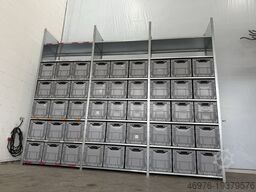 Dexion HI280 / Regallänge: 3.890 mm / 45x Klappkisten