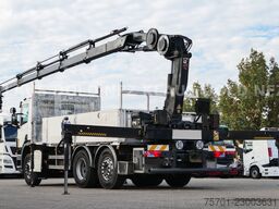 SCANIA P 400 Pritsche Kran HIAB Funk Lift-/Lenkachse