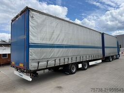 SCANIA R410 Pritsche+Plane/Retarder + Anhänger Krone