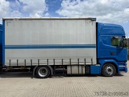 SCANIA R410 Pritsche+Plane/Retarder + Anhänger Krone