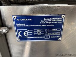 Autopack Bucket elevator conveyor
