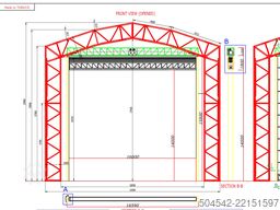 HallGruppen Zelthalle 120 Meter x 18 Meter OHNE Tuch