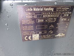 Linde H30 393 Diesel BJ 2016 4263 Std H30 EVO 3B 4650mm Hub Triplex Stapler