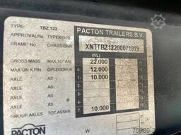 PACTON TRAILERS Origineel NL trailer, CARRIER MAXIMA 1300, SAF ...