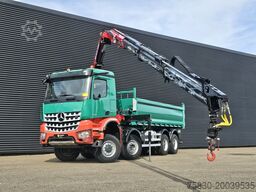 Mercedes-Benz AROCS 4145 / 8X6 / TIPPER + HMF CRANE