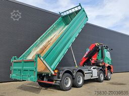 Mercedes-Benz AROCS 4145 / 8X6 / TIPPER + HMF CRANE
