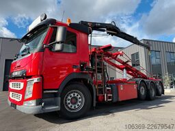 VOLVO FM500 8x2 Pusher Tridem Crane Hiab 099 B3 Radio