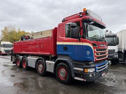 Scania R580 V8 8X4 Kipper Kran Palfinger 22002