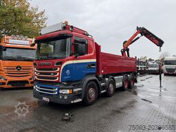 Scania R580 V8 8X4 Kipper Kran Palfinger 22002