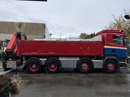 Scania R580 V8 8X4 Kipper Kran Palfinger 22002