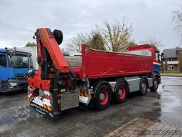 Scania R580 V8 8X4 Kipper Kran Palfinger 22002
