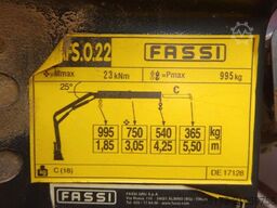 FIAT Ducato Maxi Doka Pritsche Fassi Ladekran