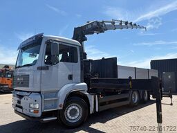 MAN TGA + HIAB 422E-8  + REMOTE + 6X2 + LIFT/STEERI...