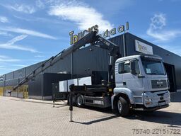 MAN TGA + HIAB 422E-8  + REMOTE + 6X2 + LIFT/STEERI...