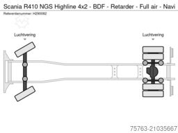 Scania R410 NGS Highline 4x2 - BDF - Retarder - Full a...