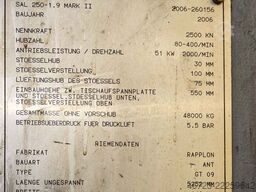 Schuler Pressen GmbH & Co. KG SAL 250-1.9 Mark II