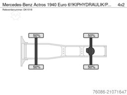 Mercedes-Benz Actros 1940 Euro 6!!KIPHYDRAULIK/PTO!
