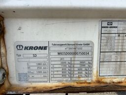 KRONE SD TAUTLINER, EDSCHA-VERDECK,  BPW-ACHSEN, COIL-MULDE