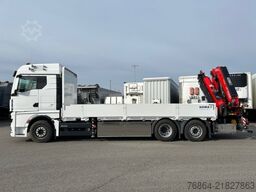 MAN TGX PRITSCHE, KRAN FASSI F545RA.2.28XE,  CONTAINERVERSCHLüSSE, INBETRIEBNAHME ERST 2025!!!