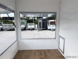 Blyss H15252HN | WEISS 250X203X230CM 1500KG VERKAUFSANHÄNGER | 2X VERKAUFSKLAPPE